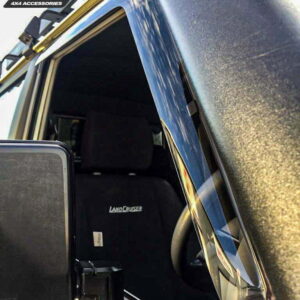 Toyota Land Cruiser 79 Series Single Cab 2008+ Light Smoke Slimline Window Visors