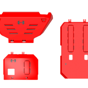 Ford Everest Next Gen 2023+ Hamer 3Pcs Underbody Protection Plate (Red)