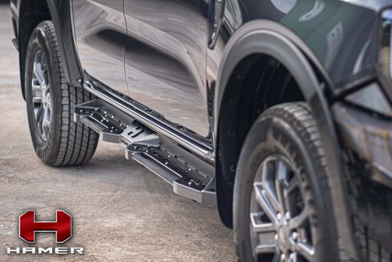 Ford Ranger Next Gen 2023+ Double Cab Hamer Shadow Series Side Steps - Image 4
