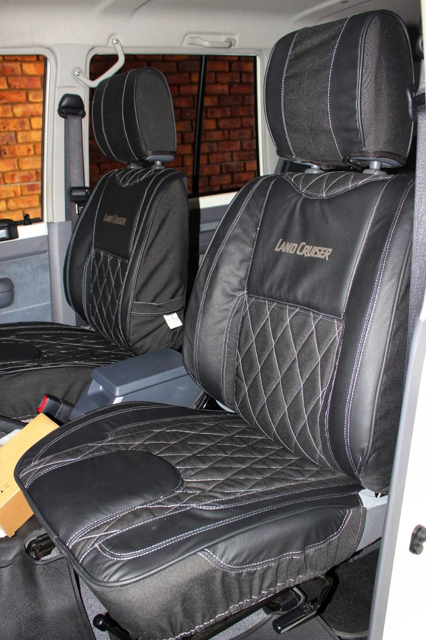 Bosveld Kremetart – Canvas and Leather Seat Covers Single/Extra Cab - Image 7