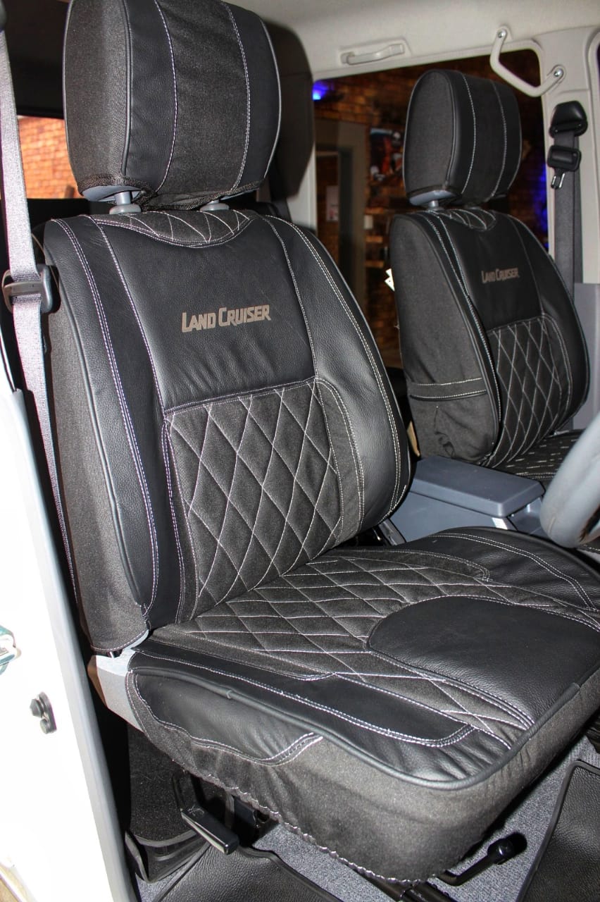 Bosveld Kremetart – Canvas and Leather Seat Covers Single/Extra Cab - Image 6
