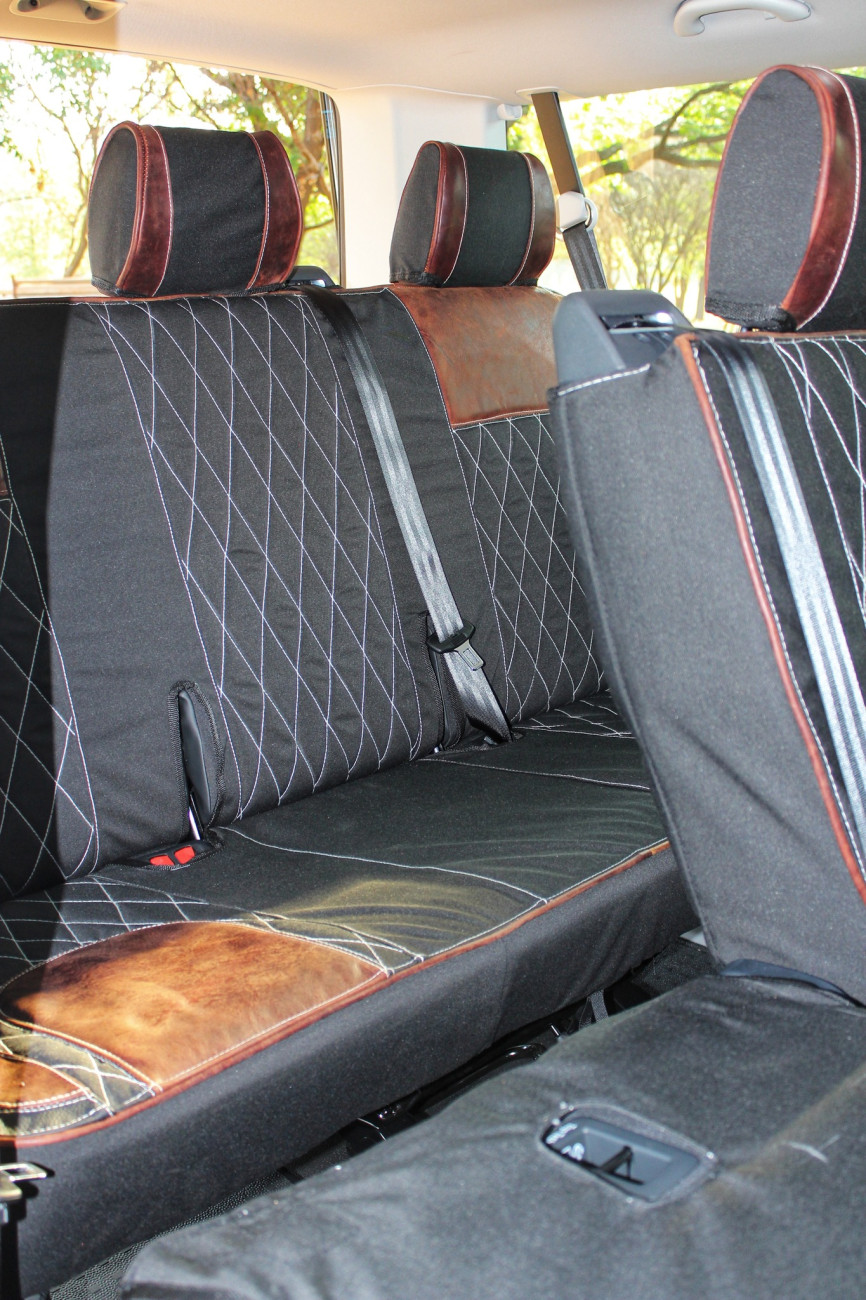 Bosveld Kremetart – Canvas and Leather Seat Covers Single/Extra Cab - Image 2