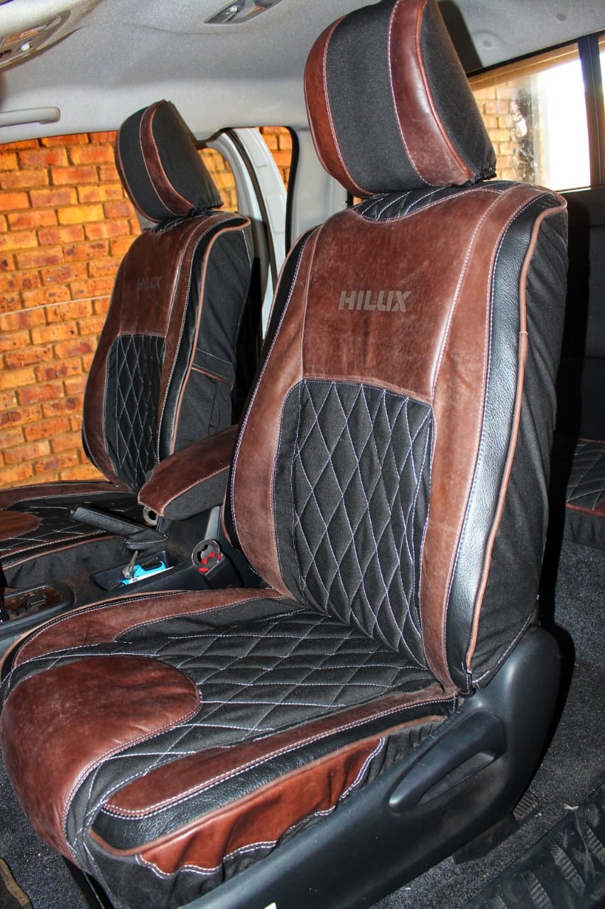 Bosveld Kremetart – Canvas and Leather Seat Covers Single/Extra Cab - Image 4