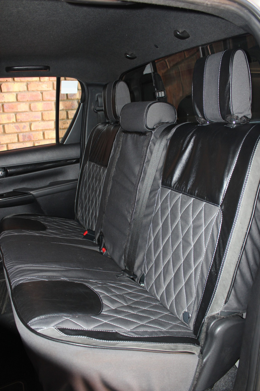 Bosveld Kremetart – Canvas and Leather Seat Covers Single/Extra Cab - Image 12