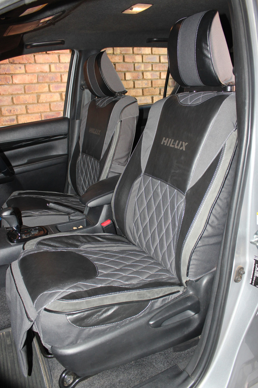Bosveld Kremetart – Canvas and Leather Seat Covers Single/Extra Cab - Image 8