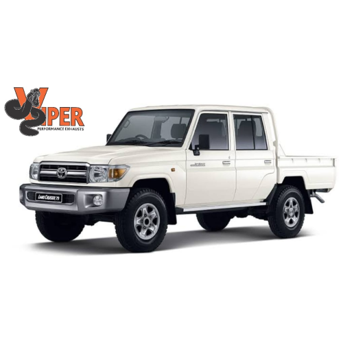 Toyota Land Cruiser 79 4.5 V8 Double Cab LX D4D (1VD) Viper Full 76mm Exhaust System