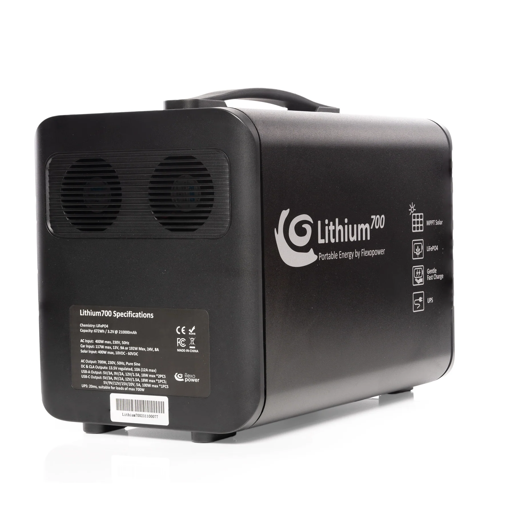 Flexopower Combo Lithium700-SB50 Power Station + Solar Portable Karoo 230W - Image 4