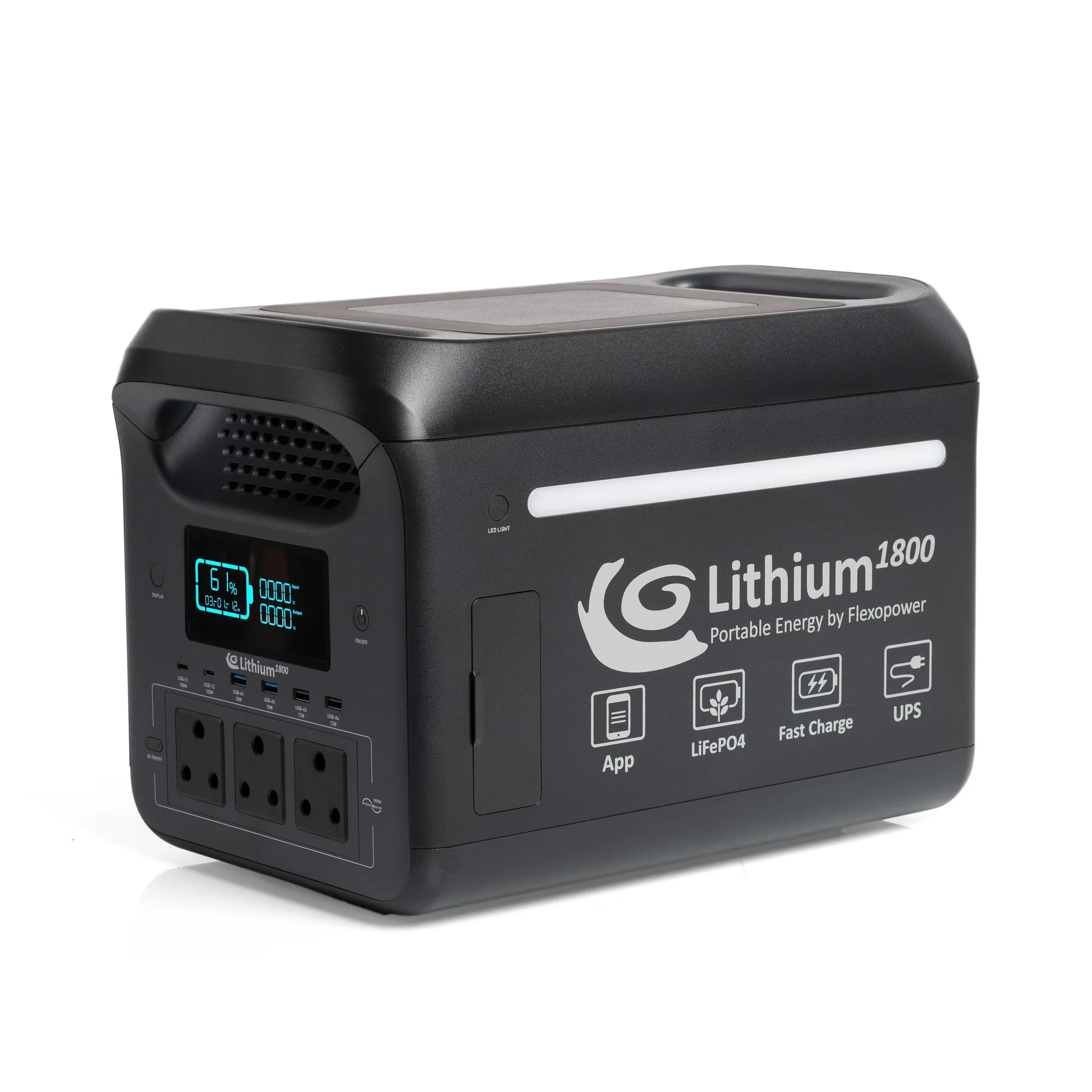 Flexopower Lithium1800 Portable Power Station