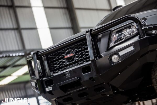 Nissan Navara PRO4X 2021+ Jungle Deluxe (Full-Hoop) Bull Bar - Image 2
