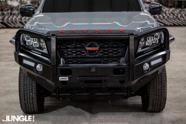 Nissan Navara PRO4X 2021+ Jungle Deluxe (Full-Hoop) Bull Bar - Image 3