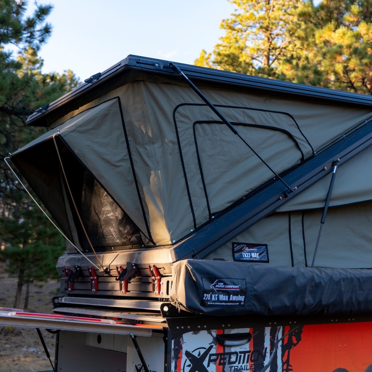 Bush Company TX27 Max Clamshell Rooftop Tent