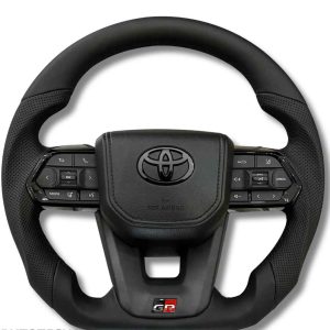Auto Steering Wheel GR300 Sport Full Black - Land Cruiser 70 Series/HiluxGD6/FortunerGD6