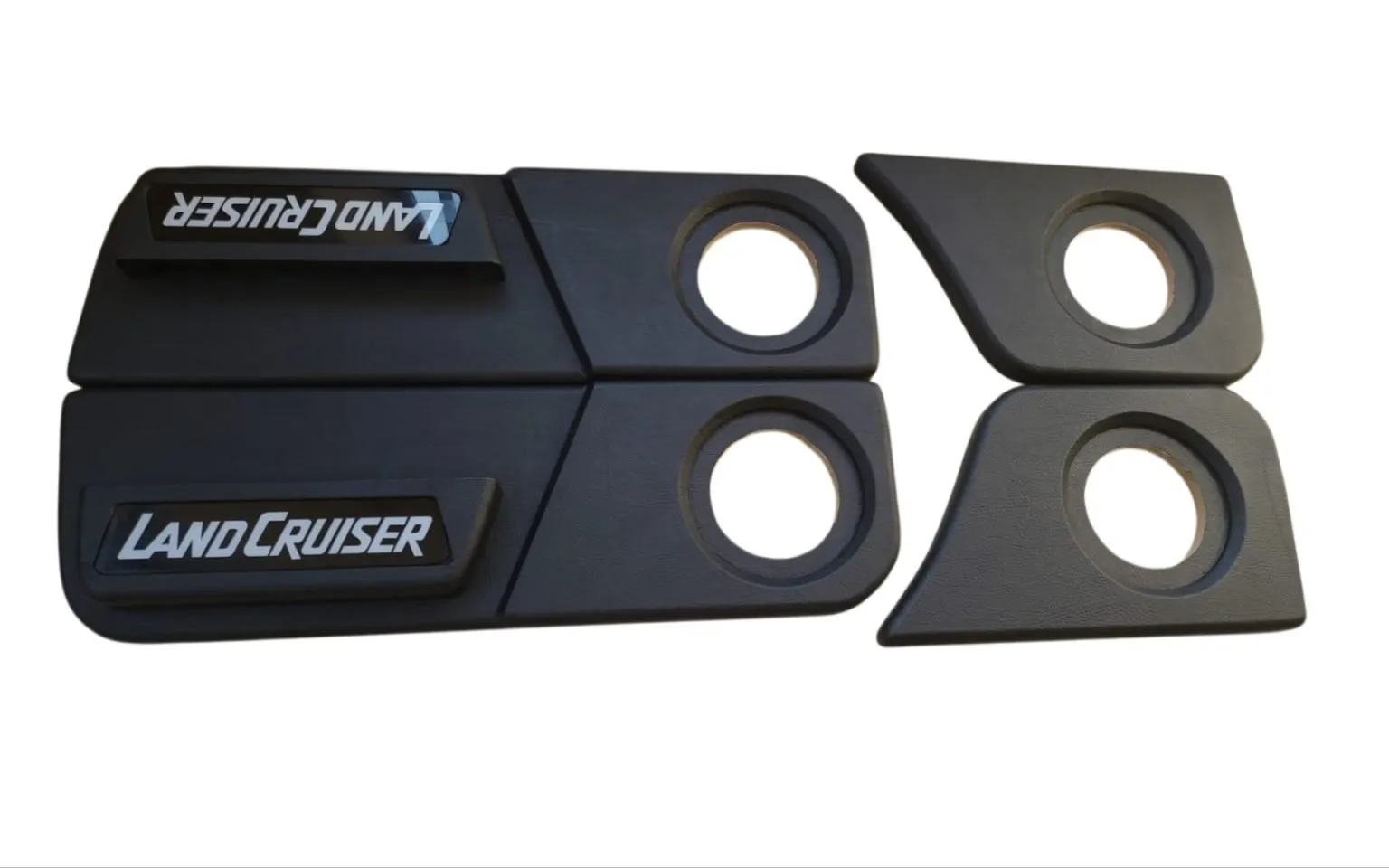 Toyota Land Cruiser 79/76 2009+ Double Cab Allis Front & Rear Door Speaker Panels Black (Set of 4) - Image 2