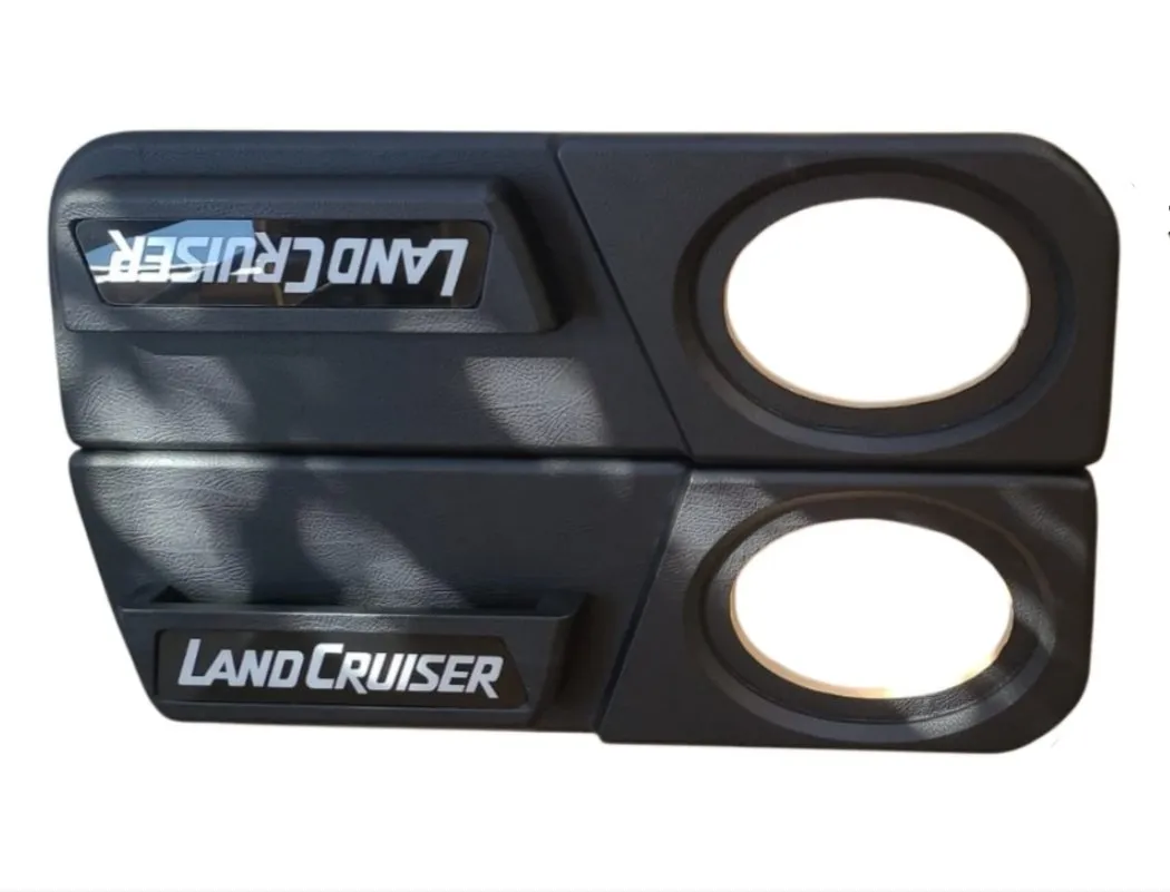 Toyota Land Cruiser 79 2009+ Single Cab Allis Front Door Speaker Panels Black (Set of 2)