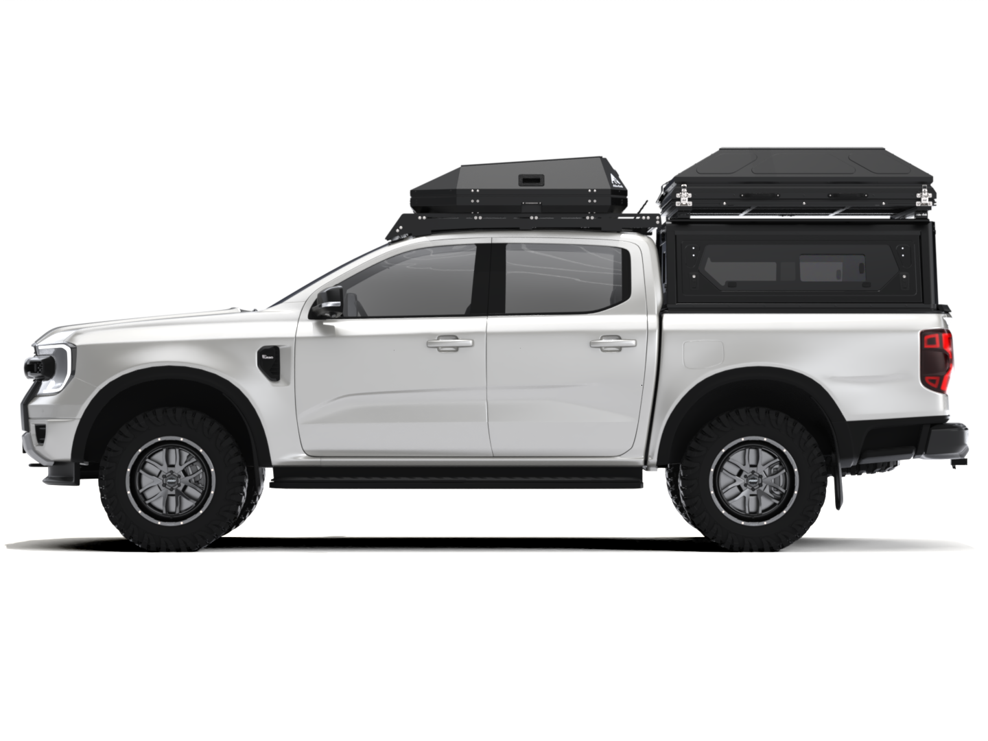 Alu-Cab Rooftop Tent RT-S2 (2 Sleeper) - Black - Image 4