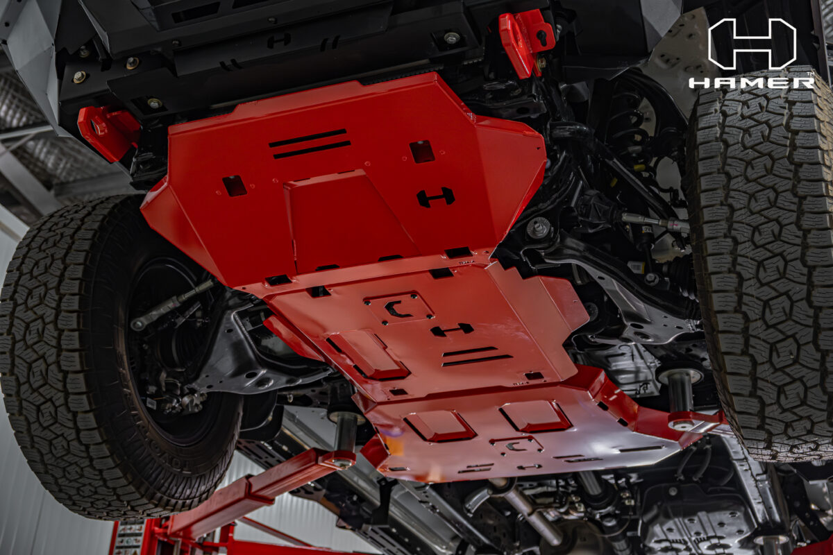 Toyota Hilux Travo 2026+ Hamer 3 Piece Underbody Protection Plate (Red)