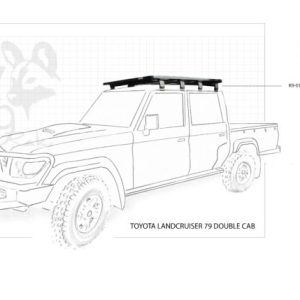 Toyota Land Cruiser 79 Series 2009+ Eezi-Awn K9 Roof Rack