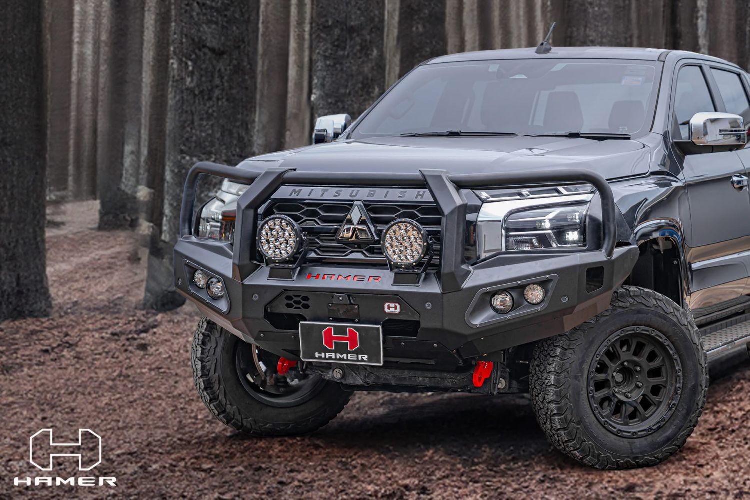 Mitsubishi Triton MV Series 2025+ Hamer King Plus Series Bull Bar - Image 4