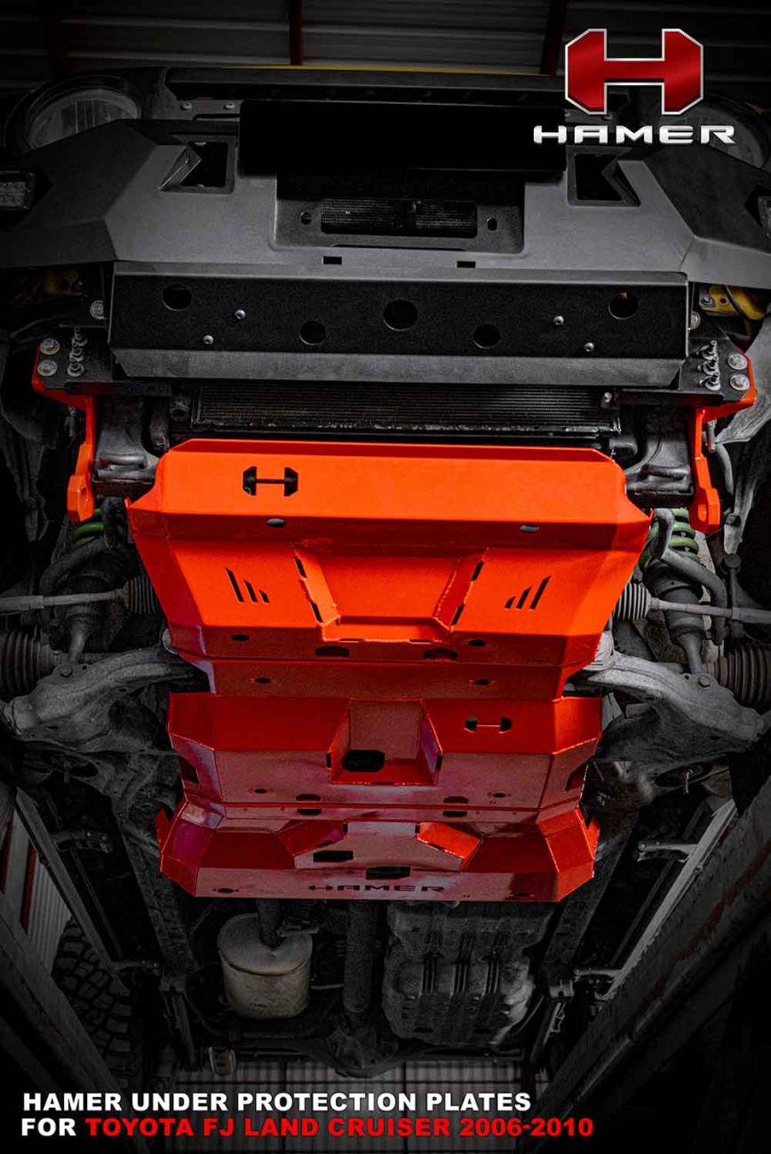 Toyota FJ Cruiser 2010-2023 Hamer 3 Piece Underbody Protection Plates