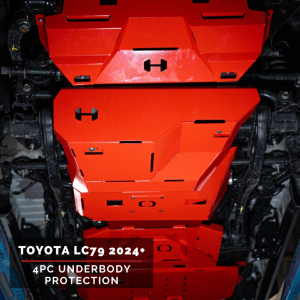 Toyota Land Cruiser 79 Series 2012+ Hamer Underbody Plate Red