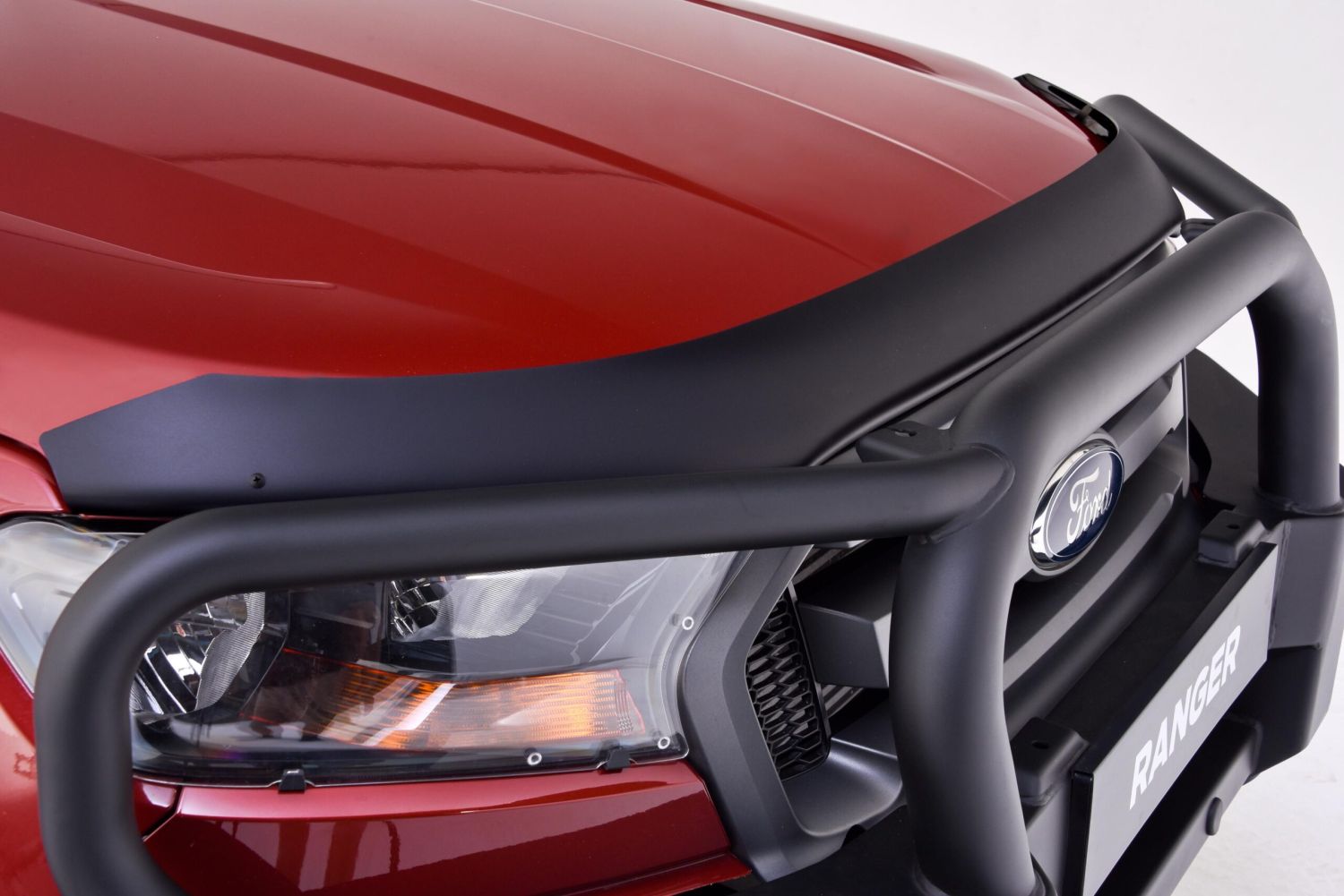 Ford Ranger PXII/PXIII Matt Black Bonnet Guard